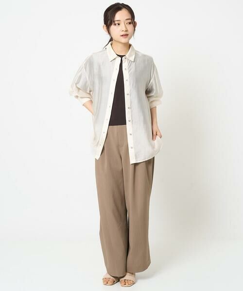 Maison de CINQ / メゾン ドゥ サンク ニット・セーター | 【小さいサイズ】袖シアークロップドニット/接触冷感/UVカット/洗える | 詳細22