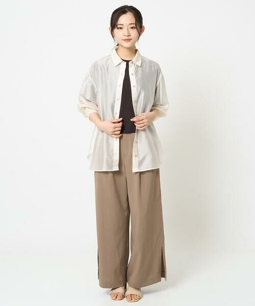 Maison de CINQ / メゾン ドゥ サンク ニット・セーター | 【小さいサイズ】袖シアークロップドニット/接触冷感/UVカット/洗える | 詳細23