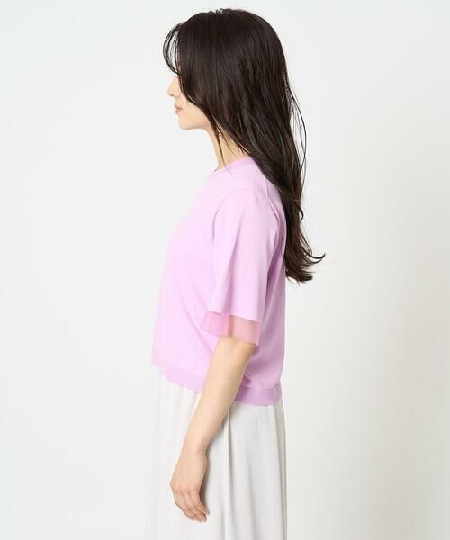 Maison de CINQ / メゾン ドゥ サンク ニット・セーター | 【小さいサイズ】袖シアークロップドニット/接触冷感/UVカット/洗える | 詳細5