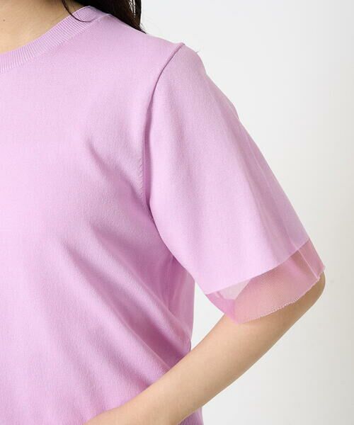 Maison de CINQ / メゾン ドゥ サンク ニット・セーター | 【小さいサイズ】袖シアークロップドニット/接触冷感/UVカット/洗える | 詳細8