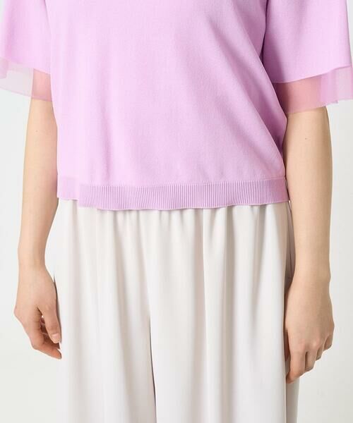 Maison de CINQ / メゾン ドゥ サンク ニット・セーター | 【小さいサイズ】袖シアークロップドニット/接触冷感/UVカット/洗える | 詳細9