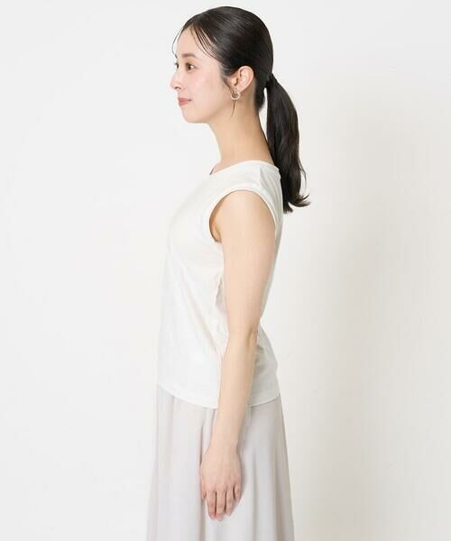 Maison de CINQ / メゾン ドゥ サンク ニット・セーター | 【小さいサイズ】ボーダー透かし編みニット×タンクトップ/洗える | 詳細18