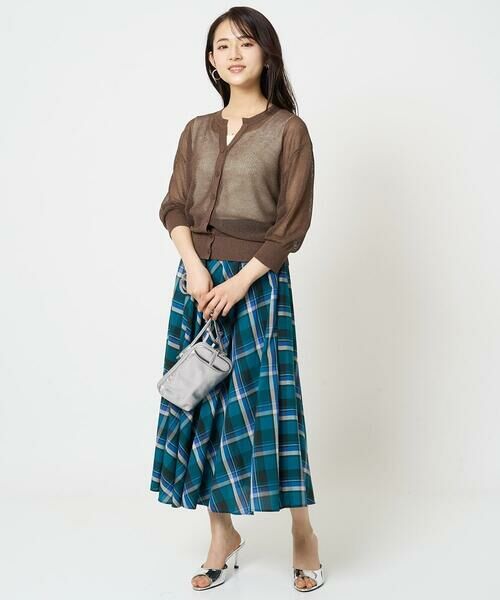 Maison de CINQ / メゾン ドゥ サンク ロング・マキシ丈スカート | 【小さいサイズ】チェック柄サーキュラースカート/洗える | 詳細15