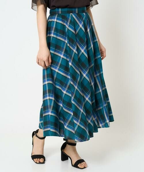 Maison de CINQ / メゾン ドゥ サンク ロング・マキシ丈スカート | 【小さいサイズ】チェック柄サーキュラースカート/洗える | 詳細2