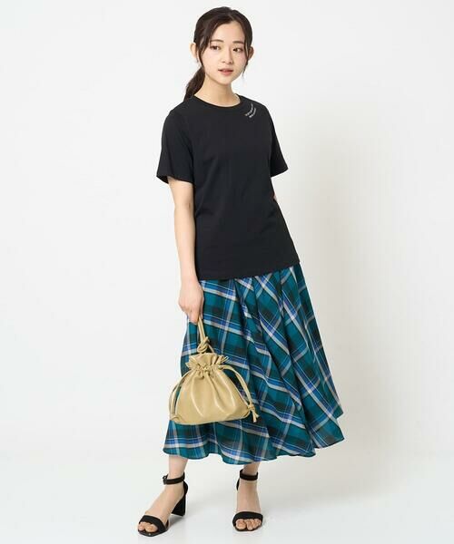 Maison de CINQ / メゾン ドゥ サンク ロング・マキシ丈スカート | 【小さいサイズ】チェック柄サーキュラースカート/洗える | 詳細21