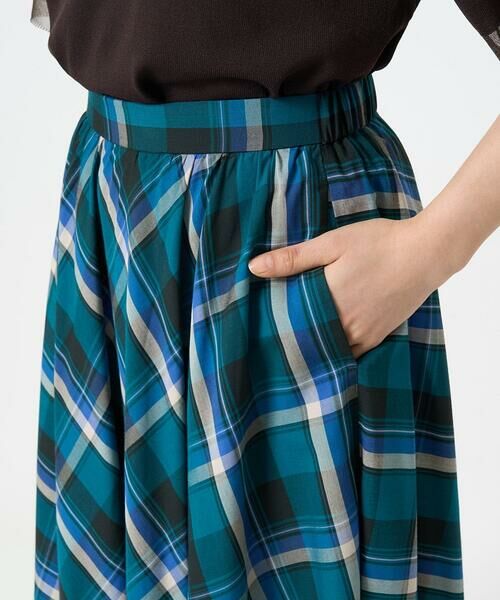 Maison de CINQ / メゾン ドゥ サンク ロング・マキシ丈スカート | 【小さいサイズ】チェック柄サーキュラースカート/洗える | 詳細8
