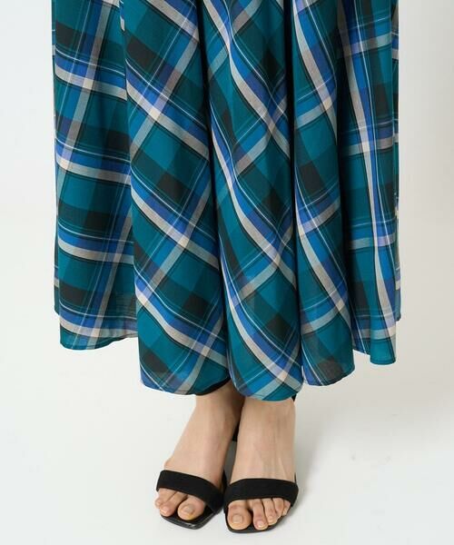 Maison de CINQ / メゾン ドゥ サンク ロング・マキシ丈スカート | 【小さいサイズ】チェック柄サーキュラースカート/洗える | 詳細9