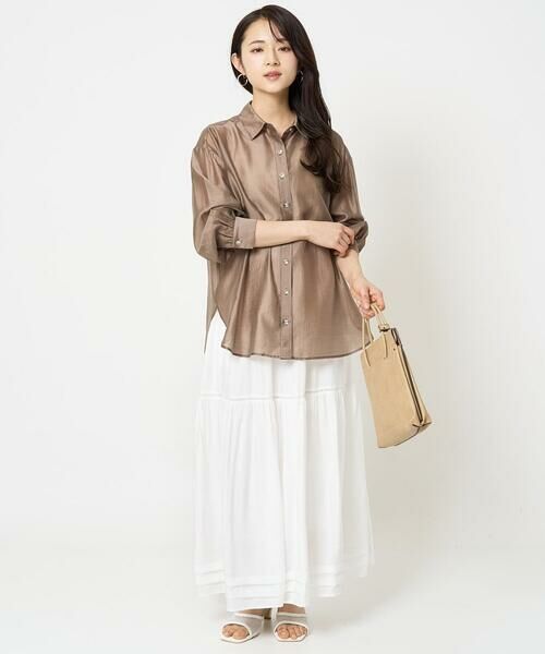 Maison de CINQ / メゾン ドゥ サンク ロング・マキシ丈スカート | 【小さいサイズ】ハシゴレース使いフレアースカート/洗える | 詳細14