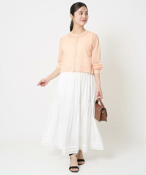 Maison de CINQ / メゾン ドゥ サンク ロング・マキシ丈スカート | 【小さいサイズ】ハシゴレース使いフレアースカート/洗える | 詳細17