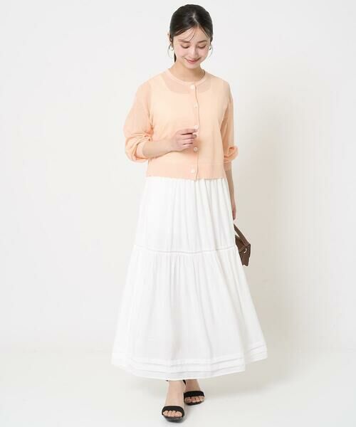 Maison de CINQ / メゾン ドゥ サンク ロング・マキシ丈スカート | 【小さいサイズ】ハシゴレース使いフレアースカート/洗える | 詳細18