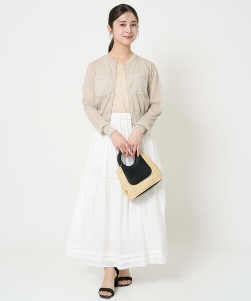 Maison de CINQ / メゾン ドゥ サンク ロング・マキシ丈スカート | 【小さいサイズ】ハシゴレース使いフレアースカート/洗える | 詳細21