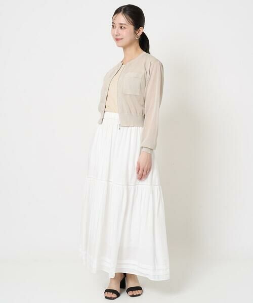 Maison de CINQ / メゾン ドゥ サンク ロング・マキシ丈スカート | 【小さいサイズ】ハシゴレース使いフレアースカート/洗える | 詳細22