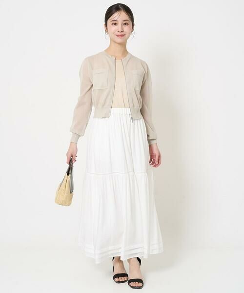 Maison de CINQ / メゾン ドゥ サンク ロング・マキシ丈スカート | 【小さいサイズ】ハシゴレース使いフレアースカート/洗える | 詳細23