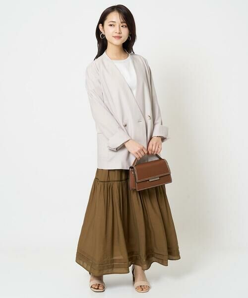 Maison de CINQ / メゾン ドゥ サンク ロング・マキシ丈スカート | 【小さいサイズ】ハシゴレース使いフレアースカート/洗える | 詳細29