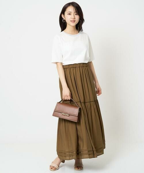 Maison de CINQ / メゾン ドゥ サンク ロング・マキシ丈スカート | 【小さいサイズ】ハシゴレース使いフレアースカート/洗える | 詳細30