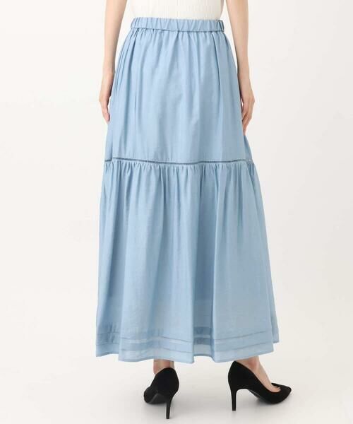 Maison de CINQ / メゾン ドゥ サンク ロング・マキシ丈スカート | 【小さいサイズ】ハシゴレース使いフレアースカート/洗える | 詳細5
