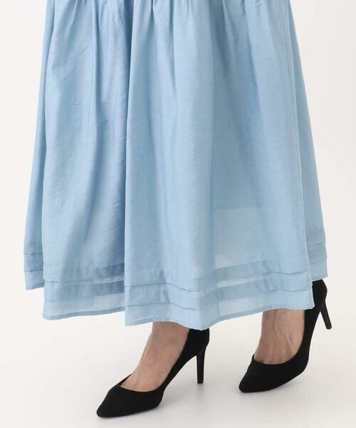 Maison de CINQ / メゾン ドゥ サンク ロング・マキシ丈スカート | 【小さいサイズ】ハシゴレース使いフレアースカート/洗える | 詳細8