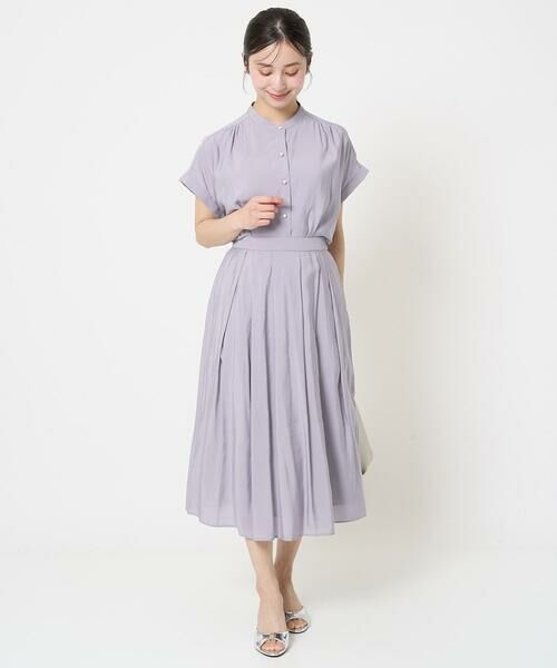 Maison de CINQ / メゾン ドゥ サンク ロング・マキシ丈スカート | 【小さいサイズ】ウエストタックシアースカート/洗える | 詳細15