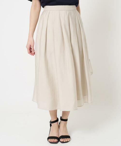 Maison de CINQ / メゾン ドゥ サンク ロング・マキシ丈スカート | 【小さいサイズ】ウエストタックシアースカート/洗える | 詳細2