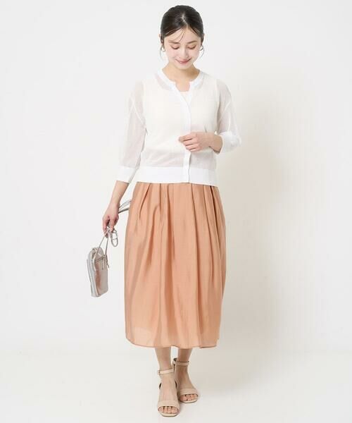 Maison de CINQ / メゾン ドゥ サンク ロング・マキシ丈スカート | 【小さいサイズ】ウエストタックシアースカート/洗える | 詳細21