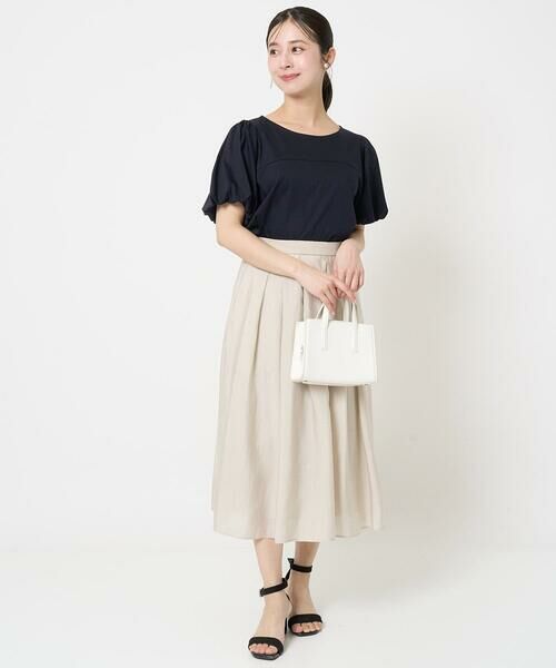 Maison de CINQ / メゾン ドゥ サンク ロング・マキシ丈スカート | 【小さいサイズ】ウエストタックシアースカート/洗える | 詳細23