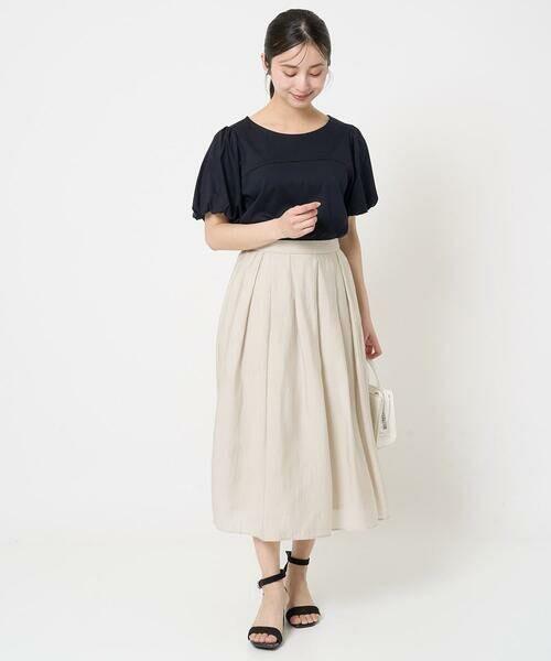 Maison de CINQ / メゾン ドゥ サンク ロング・マキシ丈スカート | 【小さいサイズ】ウエストタックシアースカート/洗える | 詳細24