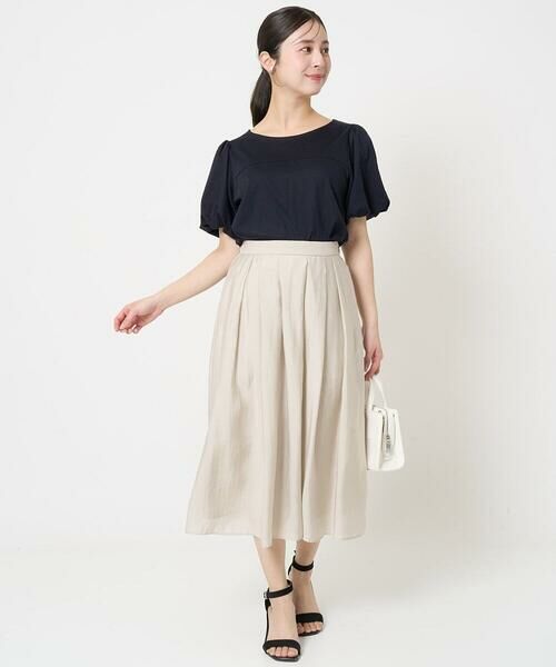 Maison de CINQ / メゾン ドゥ サンク ロング・マキシ丈スカート | 【小さいサイズ】ウエストタックシアースカート/洗える | 詳細25