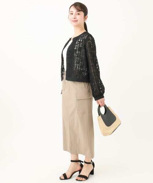 Maison de CINQ / メゾン ドゥ サンク その他アウター | 【小さいサイズ】レースチュールノーカラーライトブルゾン/洗える | 詳細21