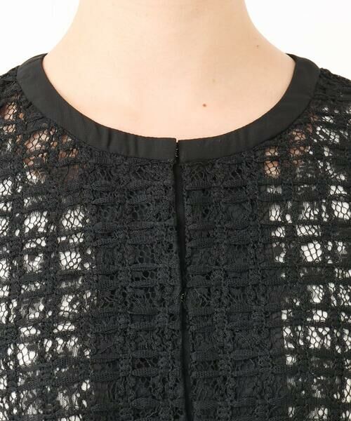 Maison de CINQ / メゾン ドゥ サンク その他アウター | 【小さいサイズ】レースチュールノーカラーライトブルゾン/洗える | 詳細7