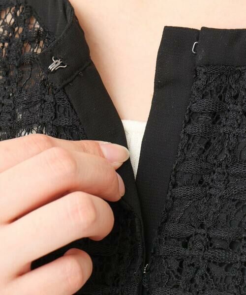 Maison de CINQ / メゾン ドゥ サンク その他アウター | 【小さいサイズ】レースチュールノーカラーライトブルゾン/洗える | 詳細8