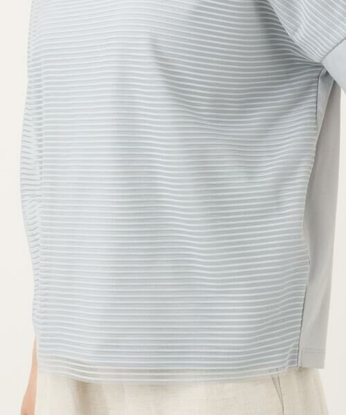 Maison de CINQ / メゾン ドゥ サンク カットソー | 【小さいサイズ】ボーダーチュールカットソー/接触冷感/洗える | 詳細11