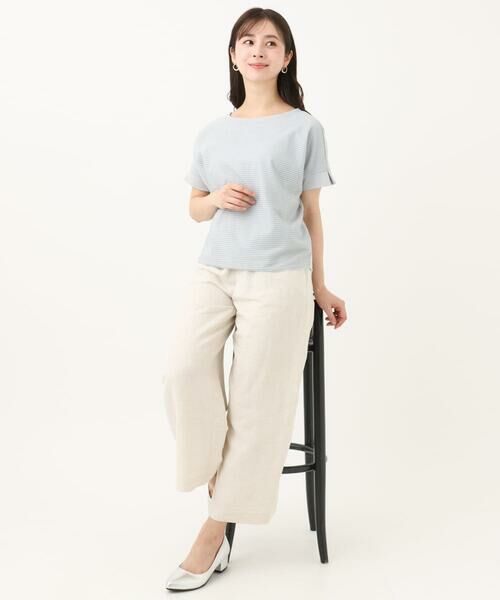 Maison de CINQ / メゾン ドゥ サンク カットソー | 【小さいサイズ】ボーダーチュールカットソー/接触冷感/洗える | 詳細15