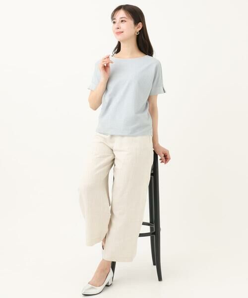 Maison de CINQ / メゾン ドゥ サンク カットソー | 【小さいサイズ】ボーダーチュールカットソー/接触冷感/洗える | 詳細16