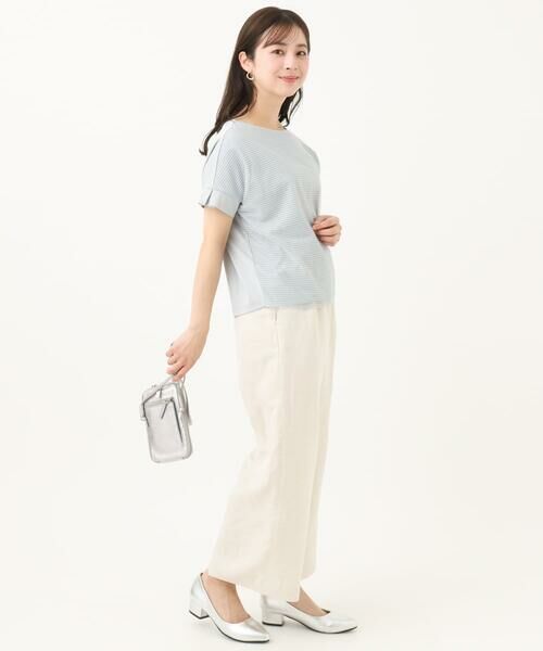 Maison de CINQ / メゾン ドゥ サンク カットソー | 【小さいサイズ】ボーダーチュールカットソー/接触冷感/洗える | 詳細18