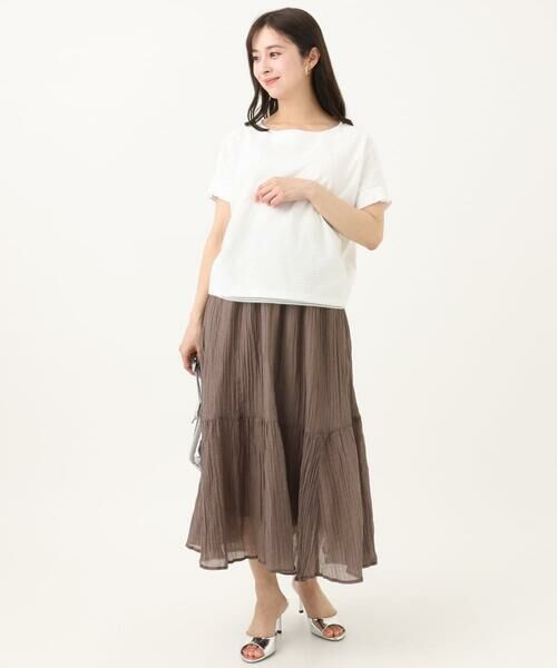 Maison de CINQ / メゾン ドゥ サンク カットソー | 【小さいサイズ】ボーダーチュールカットソー/接触冷感/洗える | 詳細19