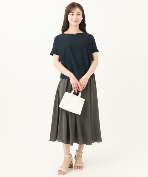 Maison de CINQ / メゾン ドゥ サンク カットソー | 【小さいサイズ】ボーダーチュールカットソー/接触冷感/洗える | 詳細28