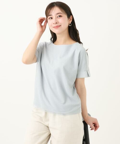 Maison de CINQ / メゾン ドゥ サンク カットソー | 【小さいサイズ】ボーダーチュールカットソー/接触冷感/洗える | 詳細4