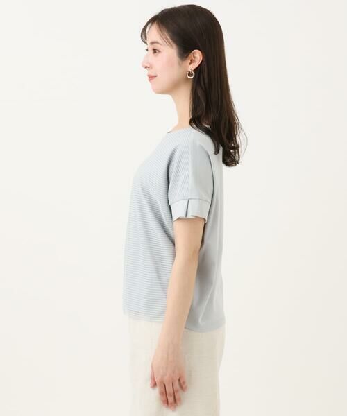 Maison de CINQ / メゾン ドゥ サンク カットソー | 【小さいサイズ】ボーダーチュールカットソー/接触冷感/洗える | 詳細7