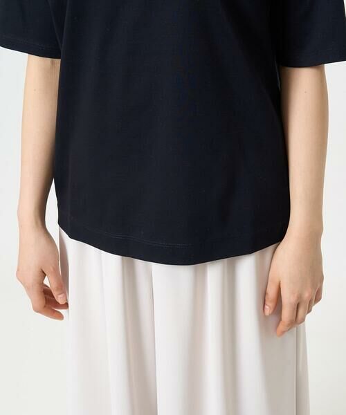 Maison de CINQ / メゾン ドゥ サンク カットソー | 【小さいサイズ】ラメ入りネックデザインTシャツ/接触冷感/洗える | 詳細5