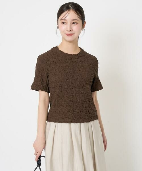 Maison de CINQ / メゾン ドゥ サンク カットソー | 【小さいサイズ】フクレシャーリングカットソー/UVカット/洗える | 詳細2