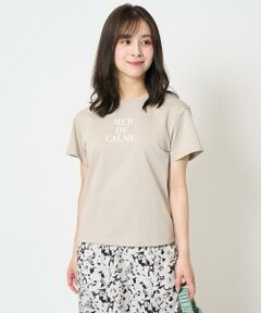 Maison de CINQ / メゾン ドゥ サンク カットソー | 【小さいサイズ】ベーシックロゴTシャツ/洗える
