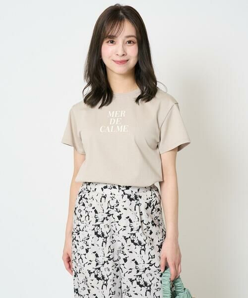 Maison de CINQ / メゾン ドゥ サンク カットソー | 【小さいサイズ】ベーシックロゴTシャツ/洗える | 詳細1