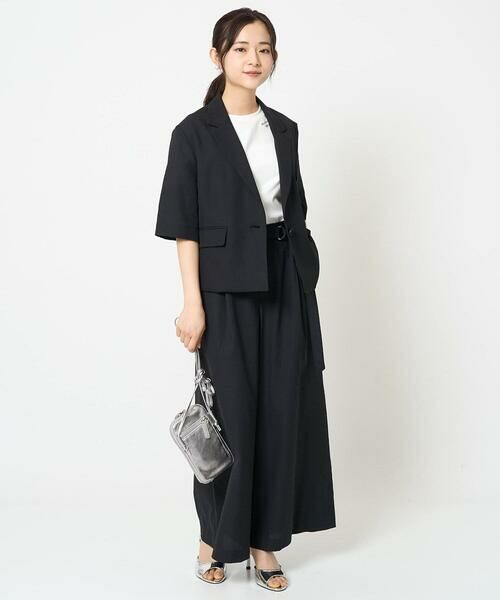 Maison de CINQ / メゾン ドゥ サンク その他パンツ | 【小さいサイズ】ドライリネンライクワイドパンツ/洗える | 詳細13