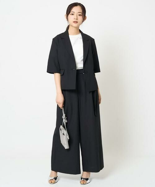 Maison de CINQ / メゾン ドゥ サンク その他パンツ | 【小さいサイズ】ドライリネンライクワイドパンツ/洗える | 詳細15