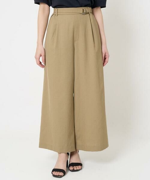Maison de CINQ / メゾン ドゥ サンク その他パンツ | 【小さいサイズ】ドライリネンライクワイドパンツ/洗える | 詳細2