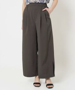 Maison de CINQ / メゾン ドゥ サンク チノ・ワークパンツ | 【小さいサイズ】サイドスリットセミワイドパンツ/洗える