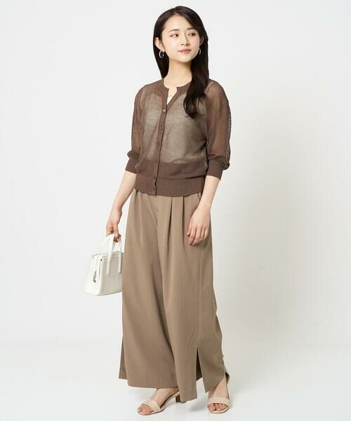 Maison de CINQ / メゾン ドゥ サンク チノ・ワークパンツ | 【小さいサイズ】サイドスリットセミワイドパンツ/洗える | 詳細14