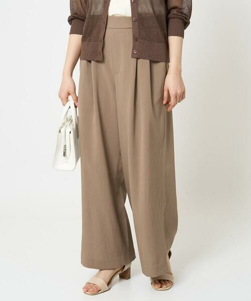 Maison de CINQ / メゾン ドゥ サンク チノ・ワークパンツ | 【小さいサイズ】サイドスリットセミワイドパンツ/洗える | 詳細4