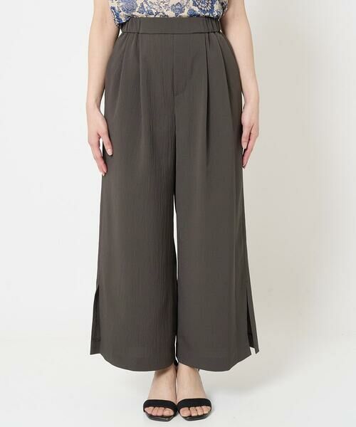 Maison de CINQ / メゾン ドゥ サンク チノ・ワークパンツ | 【小さいサイズ】サイドスリットセミワイドパンツ/洗える | 詳細6