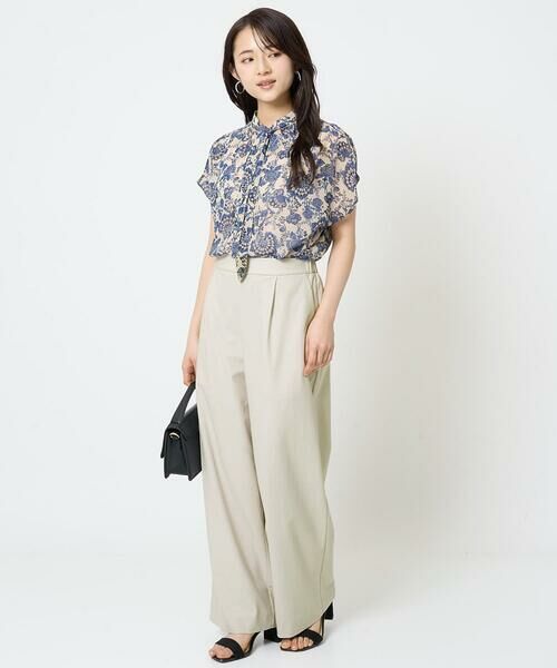 Maison de CINQ / メゾン ドゥ サンク その他パンツ | 【小さいサイズ】ワイドストレート ストレッチプルオンパンツ/洗える | 詳細12